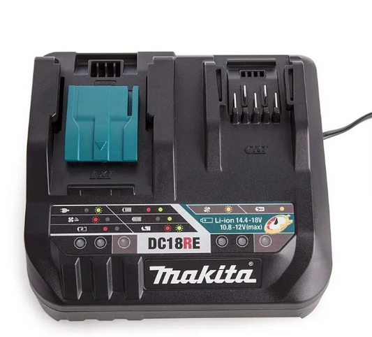 Cargador Doble Rápido 12v y 18v DC18RE