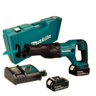 Sierra Reciproca Inalámbrica 18V + 2 Baterías + Cargador DJR186RFE Makita