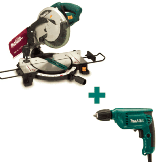 Combo Sierra ingleteadora 10 1450W Talaladro MLS100-8 Makita
