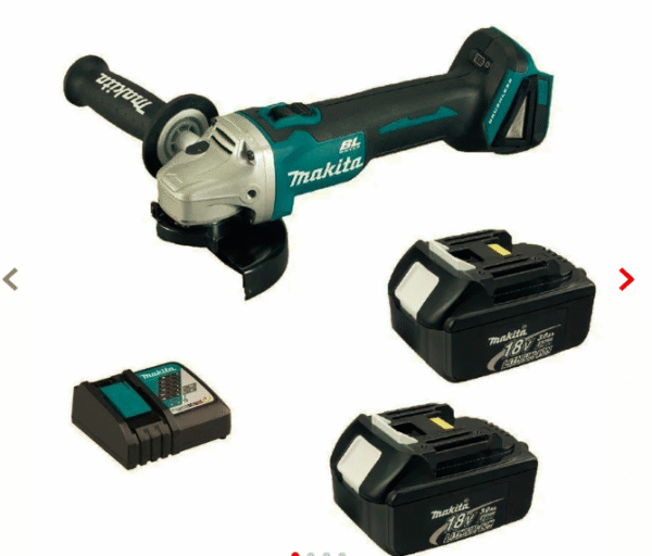 Esmeril Angular 4-1/2 - 8.500 Rpm. - M14 - 1,9 Kg. / 2 Baterías Li-ion 3,0ah + Cargador Bl Motor, Xpt